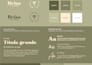 create a futuristic brand style guide and book